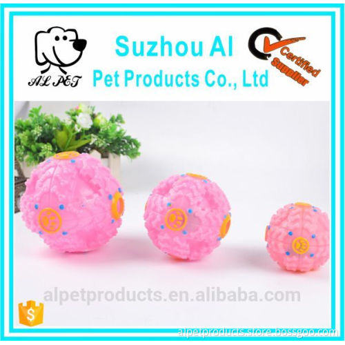 Rubber Drain Food Ball Dog Squeaky Toy